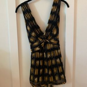 BCBG sleeveless silk top